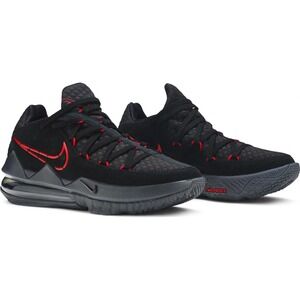 Men's Nike LeBron 17 Low Black Red Dark Grey CD5007-001 Size 11.5 NEW